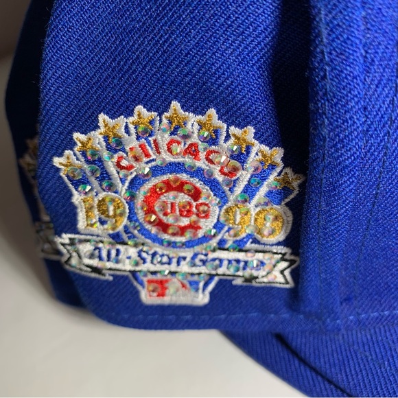 Swarovski Chicago Cubs Blue Brim Fitted Cap - Picture 5 of 6